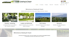 Desktop Screenshot of camping-auzon.com