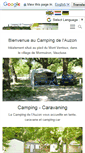 Mobile Screenshot of camping-auzon.com