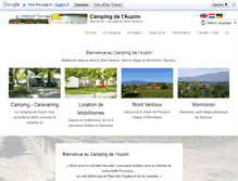 Tablet Screenshot of camping-auzon.com
